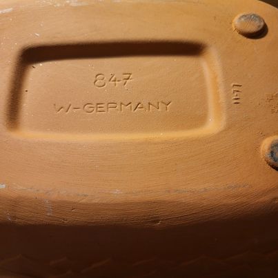 West Germany Dutch Oven Pottery - Crack in the glaze
