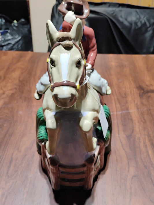 Cowboy & Horse Cookie Jar