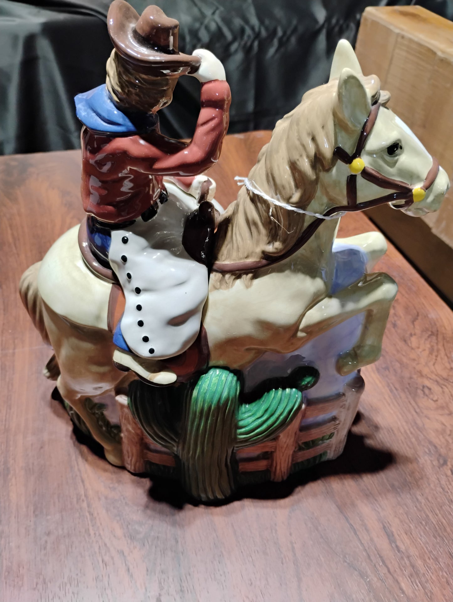 Cowboy & Horse Cookie Jar