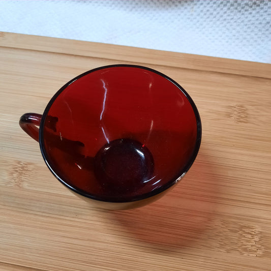 Vintage Red Tea Cup