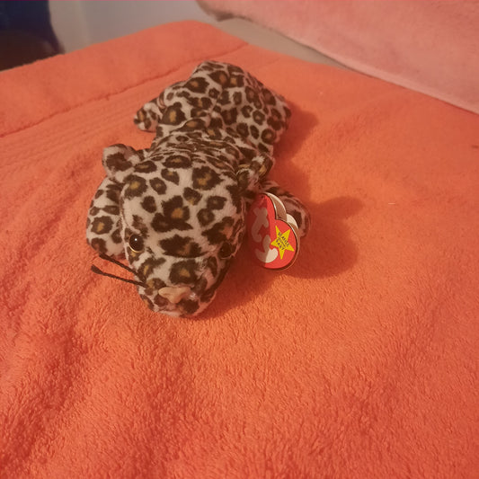 Freckles the Leopard beanie baby