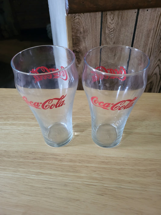 Set of 2 Vintage Coca Cola Tumblers